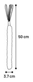 Hs Movas Geweven Stick Rood/Zwart - afbeelding 1