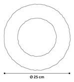 Hs Vokas Touw Ring Rood/Zwart L - afbeelding 1