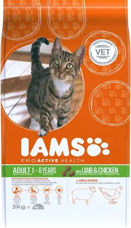 Iams cat adult lamb 3kg