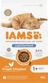 Iams cat adult sterilised/overweight chicken 3kg