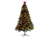 Imperial Pine LED Kunstkerstboom met Decoraties Groen/Goud - H 180 x D 117 cm