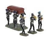 Jazz Funeral, Set Of 4 Spooky Town