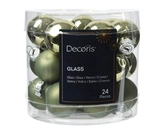 Kerstbal glas d2.5cm rsmrn 24st - afbeelding 1