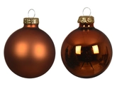 Kerstbal glas d5cm warme cider 12st - afbeelding 2