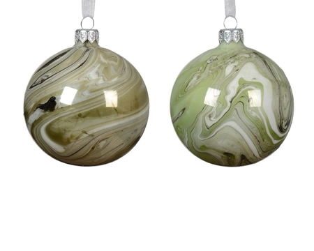 Kerstbal glas d8cm a2