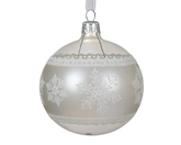 Kerstbal glas d8cm iris transparant