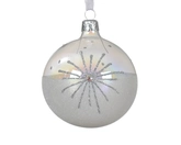 Kerstbal glas d8cm iris transparant