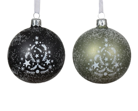 Kerstballen glas d8cm a2