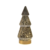 Kerstboompje 10led 23.5x10cm antr - afbeelding 1