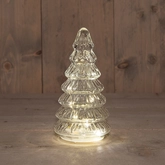 kerstboompje glas 18.5x9cm helder - afbeelding 3