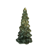 Kerstboompje glas 20x10cm groen - afbeelding 1