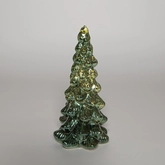 Kerstboompje glas 20x10cm groen - afbeelding 3