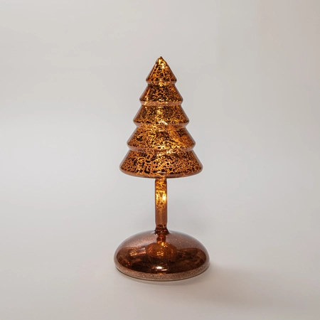 Kerstboompje op stam h20.5cm brn - afbeelding 2