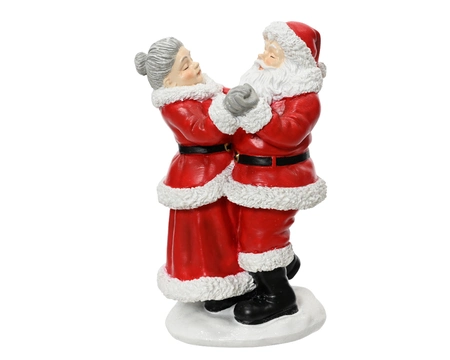 Kerstman polyresin l9.5b8h16cm rood