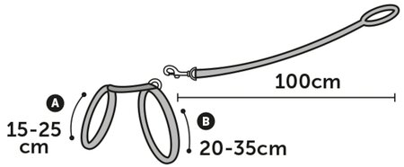 KITTENHARNAS + LIJN AIWA 15-25CM 10MM ASSORTIMENT - afbeelding 1