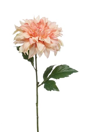 Kunstbloem Dahlia spray peach 60cm