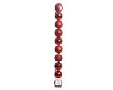 Kunststof Kerstballen Tube 10 stuks - Christmas Red - afbeelding 1