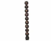 Kunststof kerstballen tube 10 stuks espresso