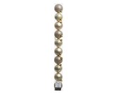 Kunststof Kerstballen Tube 10 stuks - Pearl