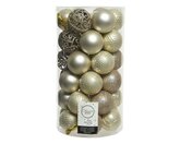 Kunststof Kerstballen Tube 37 stuks - Pearl - afbeelding 1