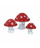 LED paddenstoel acryl mushroom steady L52-W52-H32.50cm-72L koel wit