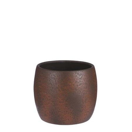 Lester pot rond roest stone - h22xd24cm