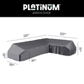 Lounge platform cover 325x255x90xH30/45/70 Right Anthracite - afbeelding 1