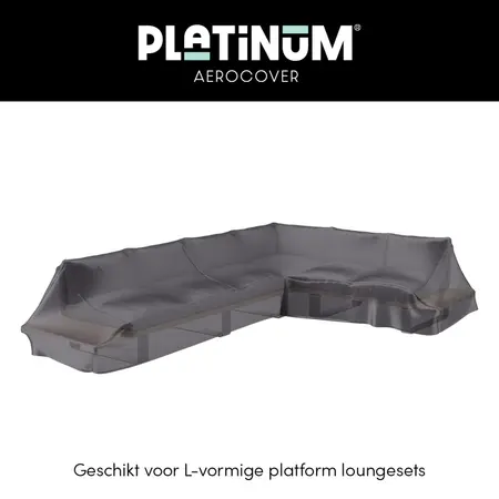 Lounge platform cover 325x255x90xH30/45/70 Right Anthracite - afbeelding 2