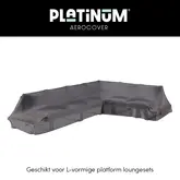 Lounge platform cover 325x255x90xH30/45/70 Right Anthracite - afbeelding 2