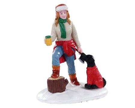 Lumberjill Sonia - Lemax kerstfiguren