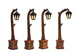 Luville Street lantern Wooden (4 st.) BO - H 10,5 cm