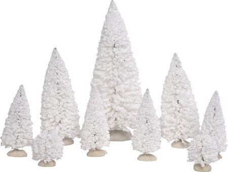 Luville White Tree Set of 9