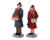 Mailing Frenzy, Set Of 2 - Lemax kerstfiguren