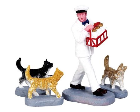 Merry Milkman, Set Of 4 - Lemax kerstfiguren