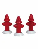 Metal Fire Hydrant, Set Of 3 - Lemax kerstfiguren