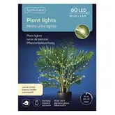 Micro LED plant lights steady BO buiten 80cm-60L zilver/warm wit