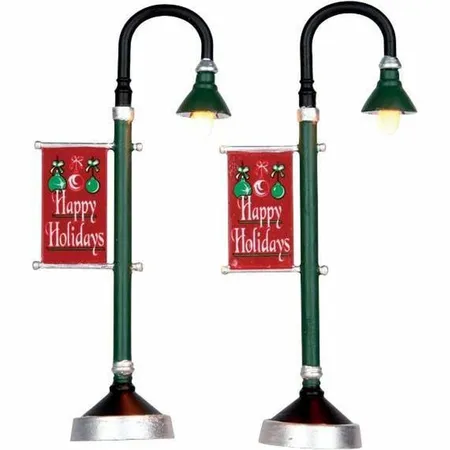 Municipal Street Lamp, Set Of 2, B/O (4.5V) - Lemax