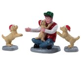 New Puppies, Set Of 3 - Lemax kerstfiguren