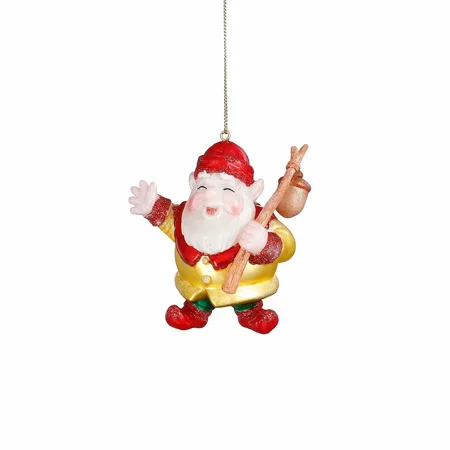 Efteling Ornament Kabouter glass yellow - l7,5xw5,5xh9,5cm