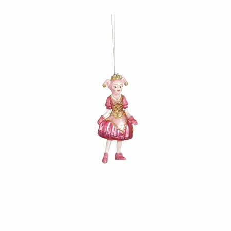 Efteling Ornament Pardijn glas roze - l5xb4xh12,5cm