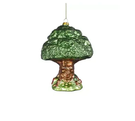 Efteling Ornament Sprookjesboom glas groen - l10xb10xh14cm