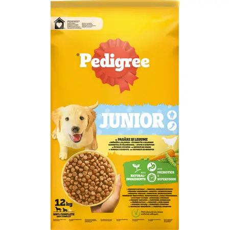 Pedigree droog junior kip 12kg