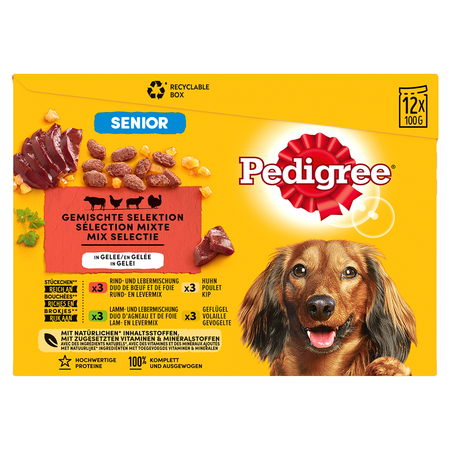 Pedigree vital pouch senior in gelei mp 12x100gr