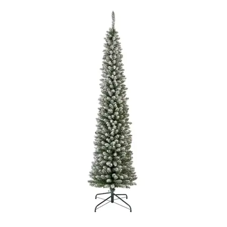 Everlands kunstkerstboom Pencil pine sneeuw 240 x 70