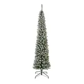 Everlands kunstkerstboom Pencil pine sneeuw 240 x 70