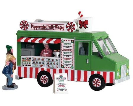 Peppermint Food Truck, Set Of 3 Lemax