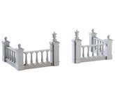 Plaza Fence, Set Of 4 - Lemax kerstfiguren