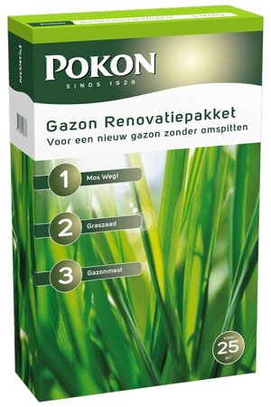 Pokon Gazon Renovatiepakket 3-in-1 25m2 1750gr - afbeelding 1