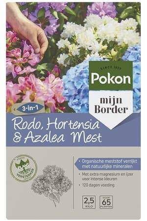 Pokon Hortensia, Rhododendron & Azalea, Mest 2,5kg - afbeelding 1