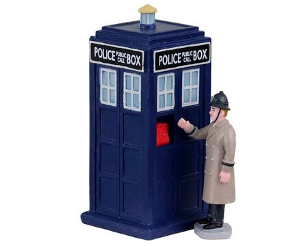 Police Call Box, Set Of 2 Lemax